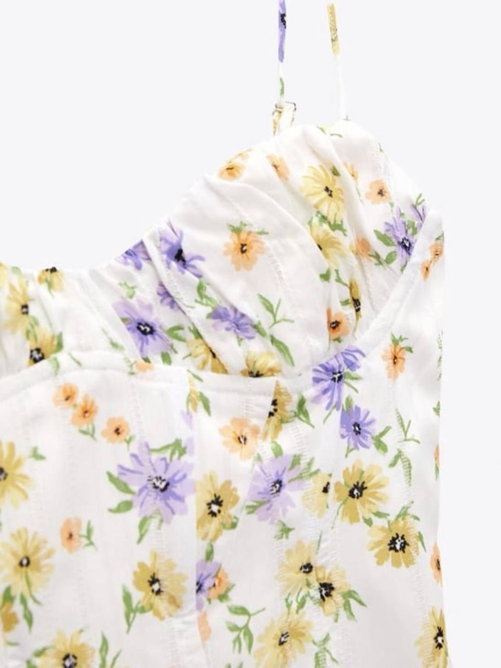 NWT! Zara Floral Mini Dress - Picture 2 of 7